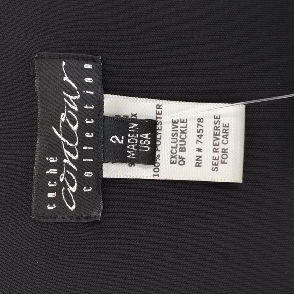 Cache Contour Collection Fitted Dress Little Black stretch size 2 imperial waist - Picture 3 of 10